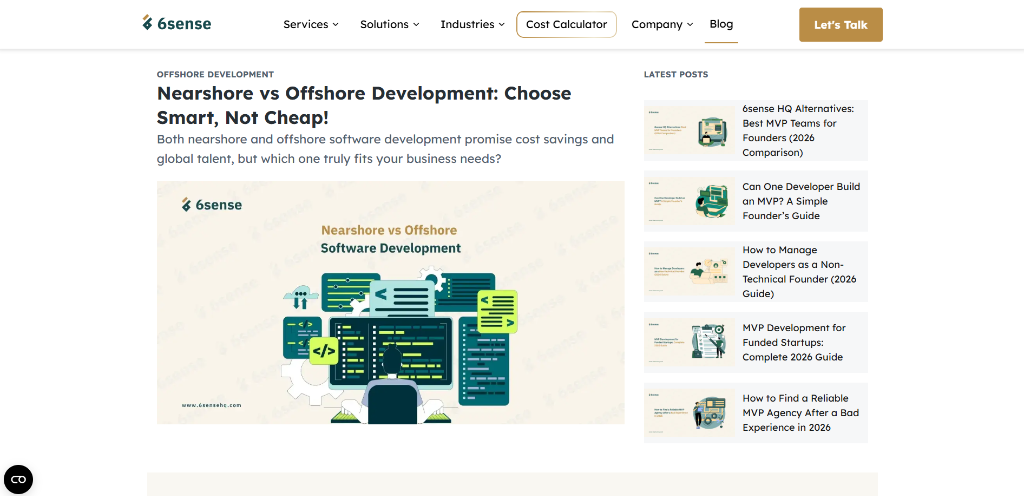 6sense Website Desktop UI 3